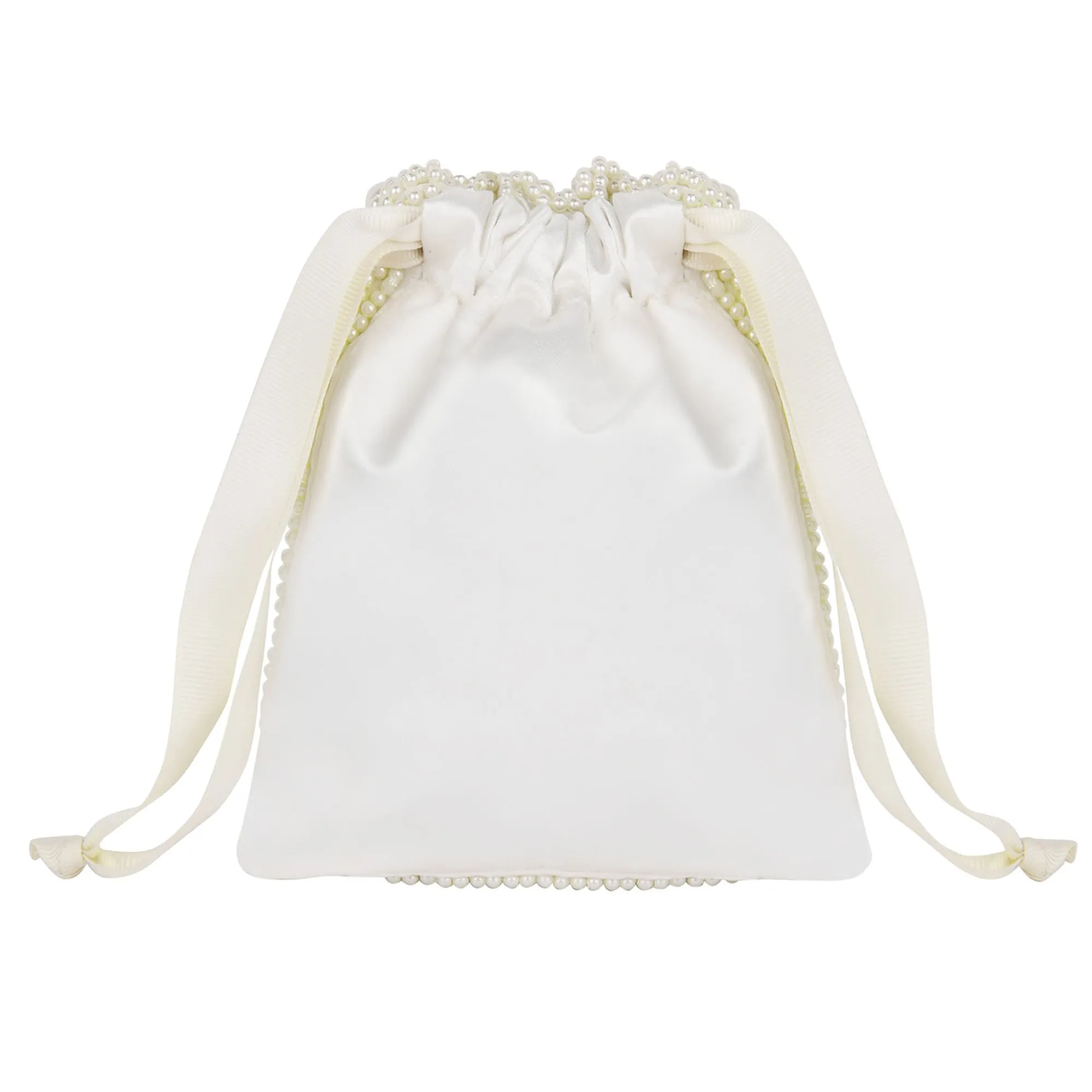 Accessorize London Women's Ivory Bridal Drawstring Pouch