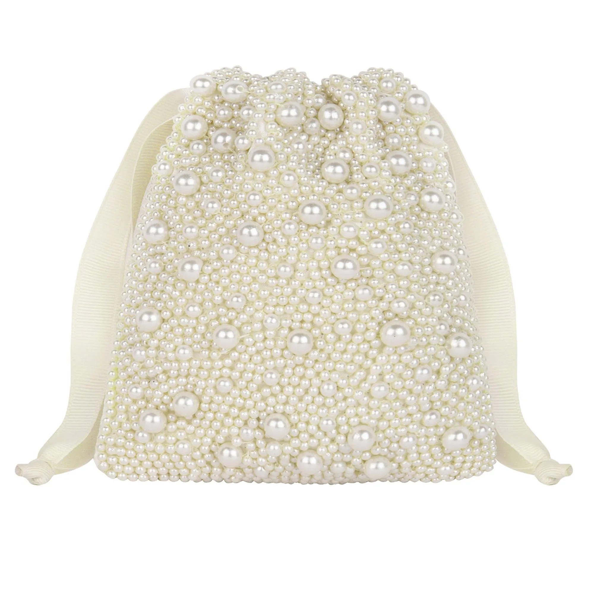 Accessorize London Women's Ivory Bridal Drawstring Pouch