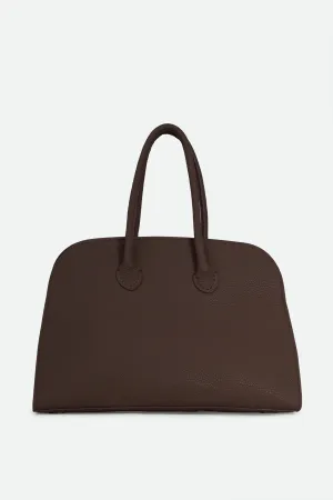 ARDEN HANDBAG IN ITALIAN LEATHER CHOCOLATE