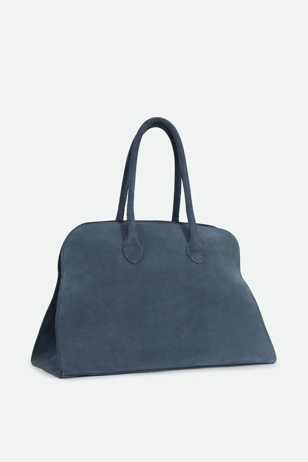 ARDEN HANDBAG IN ITALIAN SUEDE BLUE