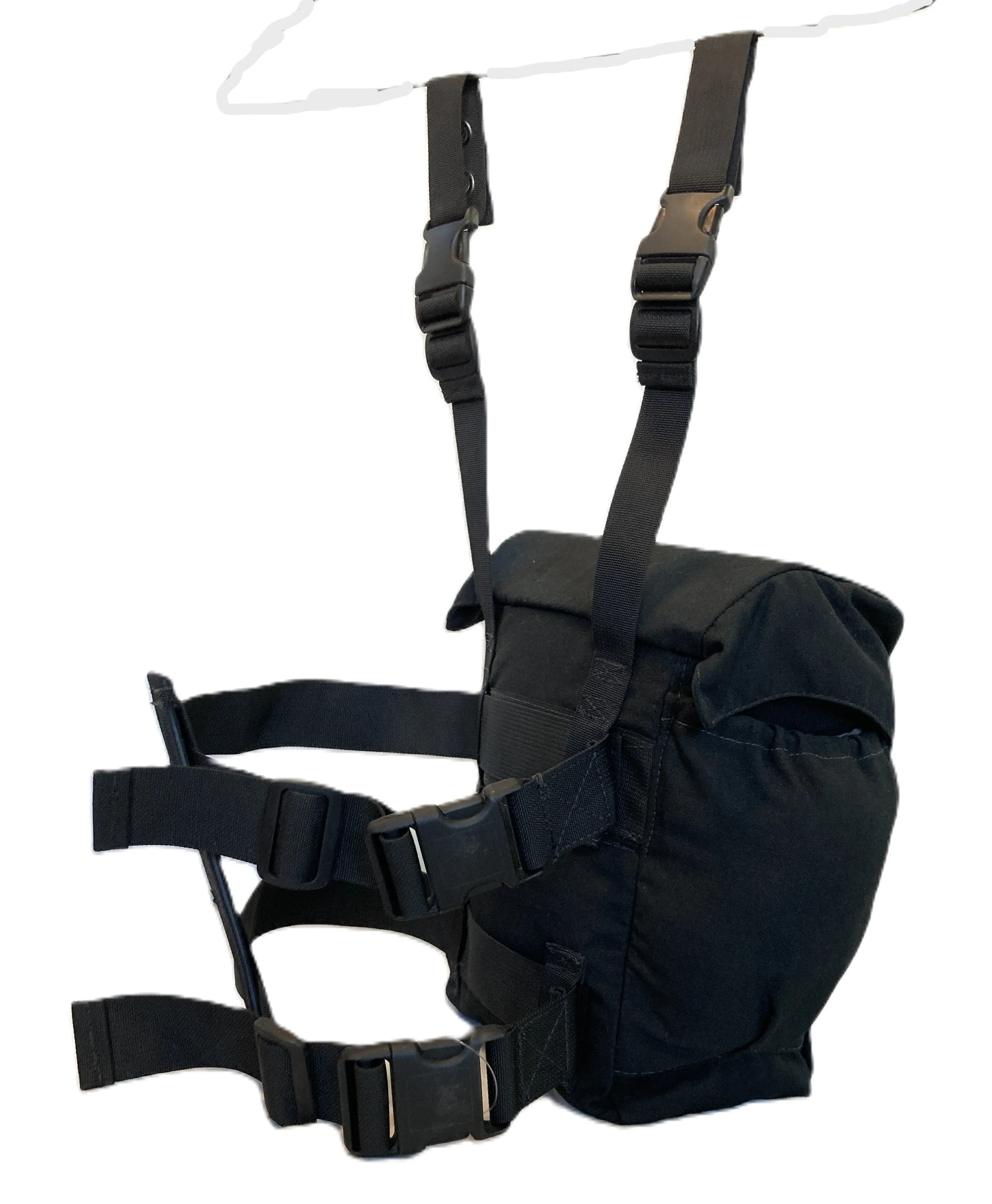 Black Drop Leg Medical Supply / Protective Mask Carrier