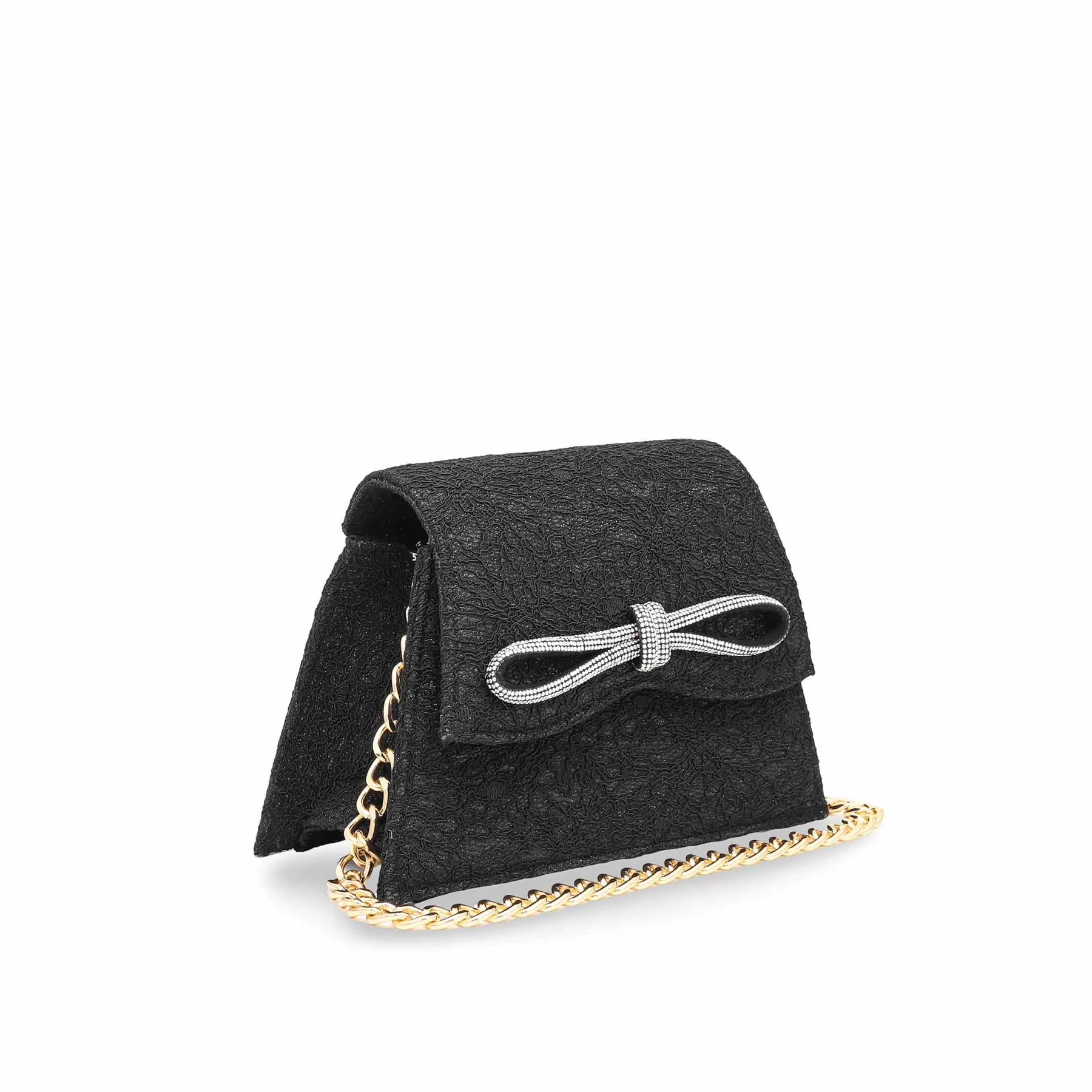 Black Fancy Clutch P15352