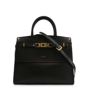 Black Logo Padlock Handbag