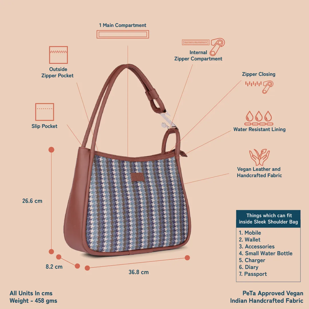 Bombay Houndstooth Sleek Shoulder Bag