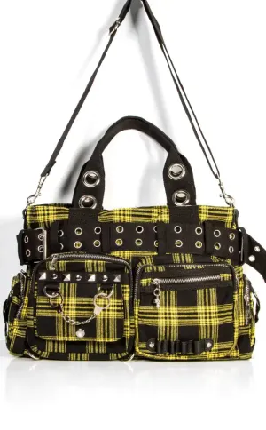 Camdyn Handbag | Yellow Tartan