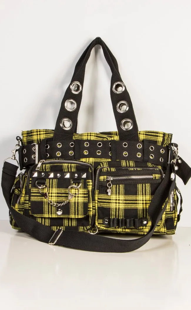 Camdyn Handbag | Yellow Tartan