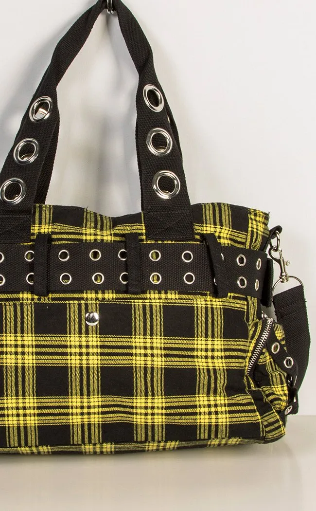 Camdyn Handbag | Yellow Tartan