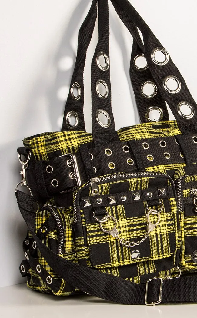 Camdyn Handbag | Yellow Tartan