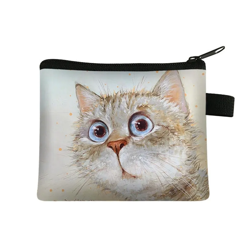 Cartoon Cat Coin  Clutch