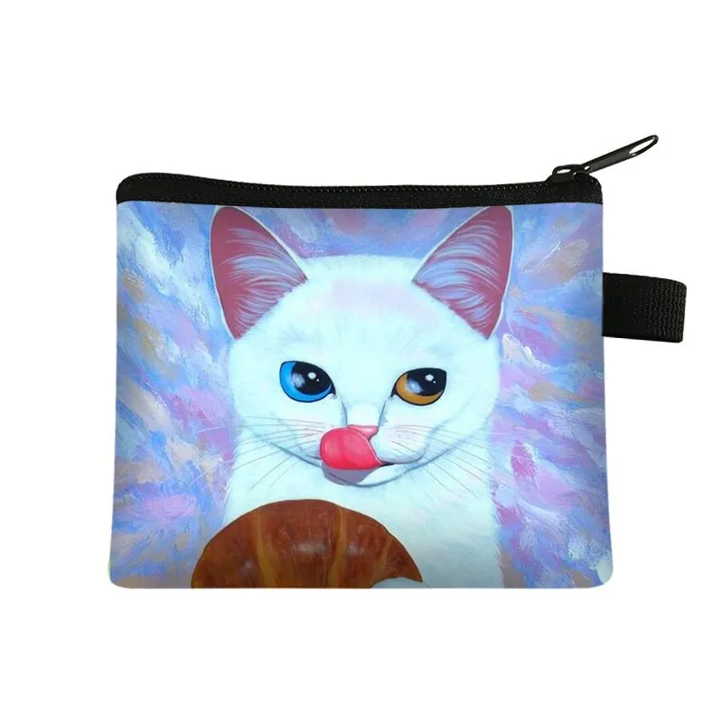 Cartoon Cat Coin  Clutch