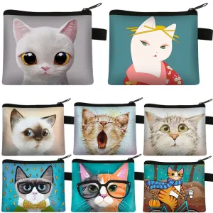 Cartoon Cat Coin  Clutch