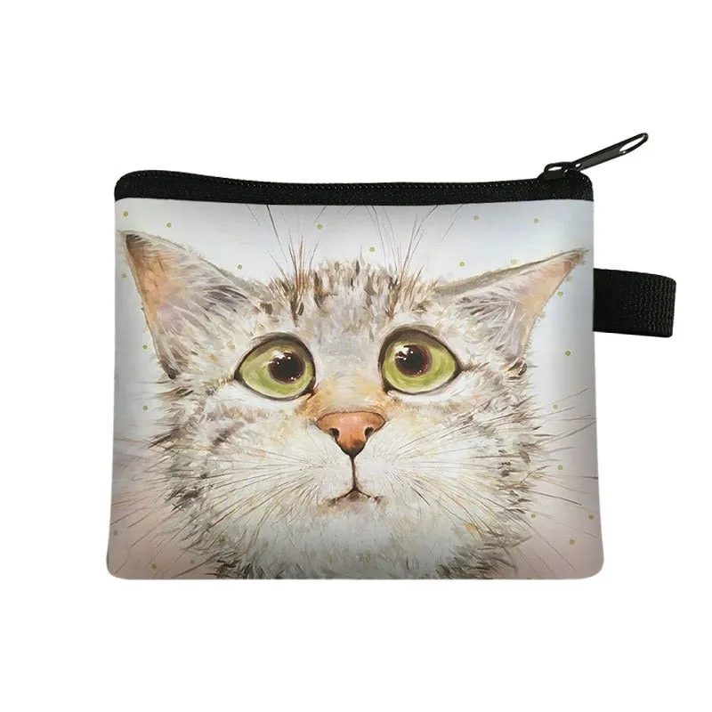 Cartoon Cat Coin  Clutch