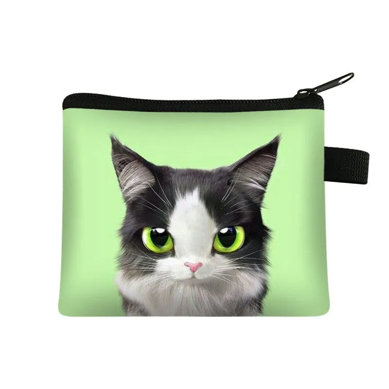 Cartoon Cat Coin  Clutch