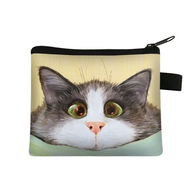 Cartoon Cat Coin  Clutch