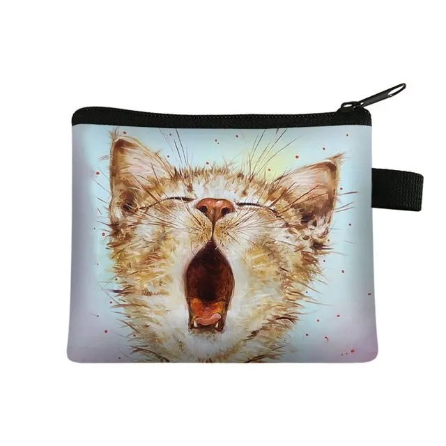 Cartoon Cat Coin  Clutch