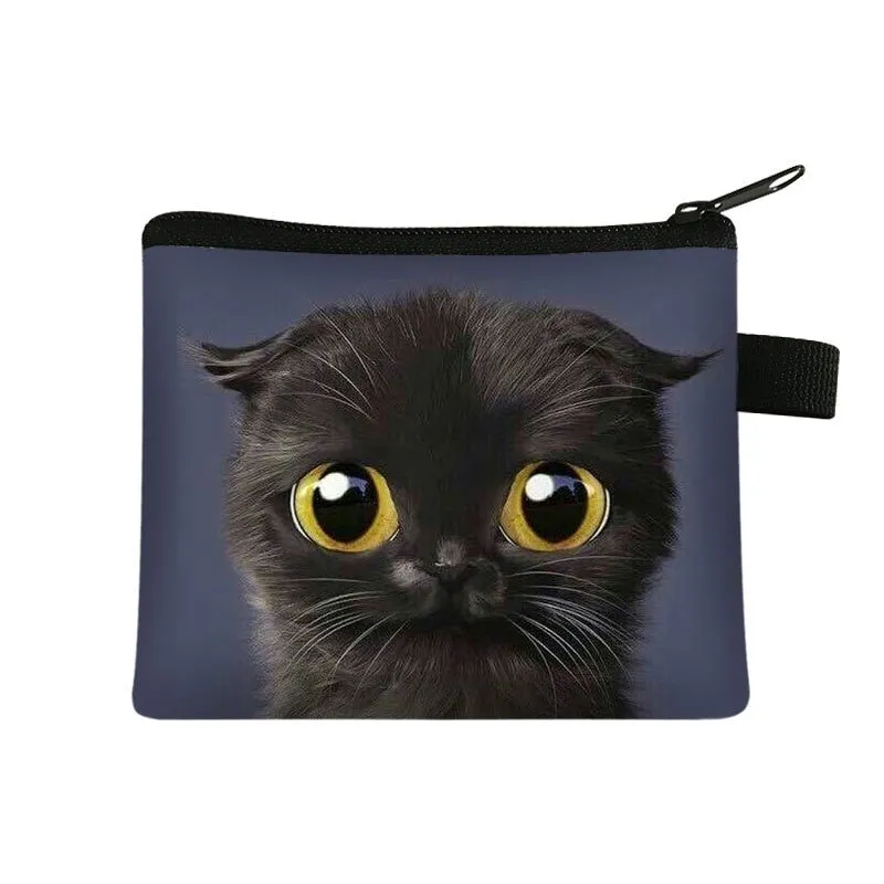 Cartoon Cat Coin  Clutch