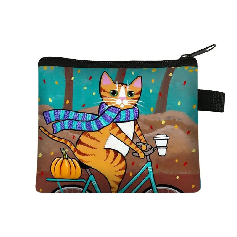 Cartoon Cat Coin  Clutch