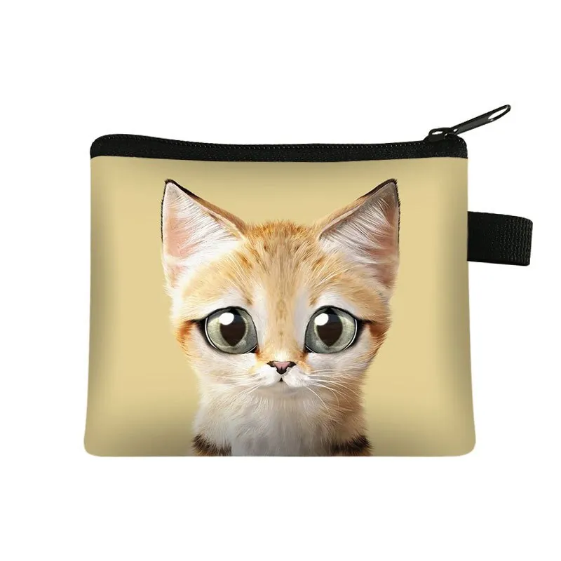 Cartoon Cat Coin  Clutch