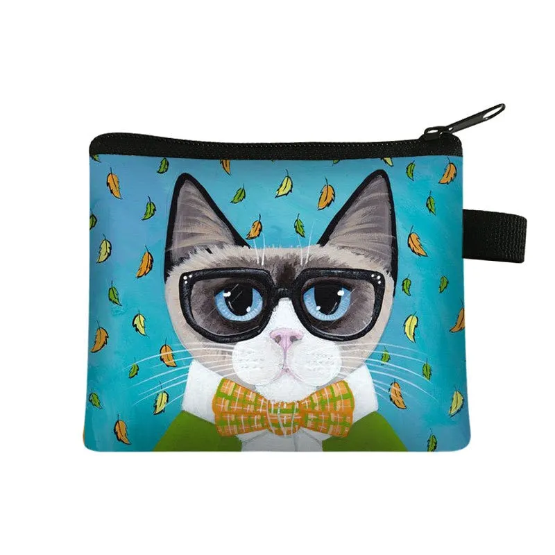 Cartoon Cat Coin  Clutch