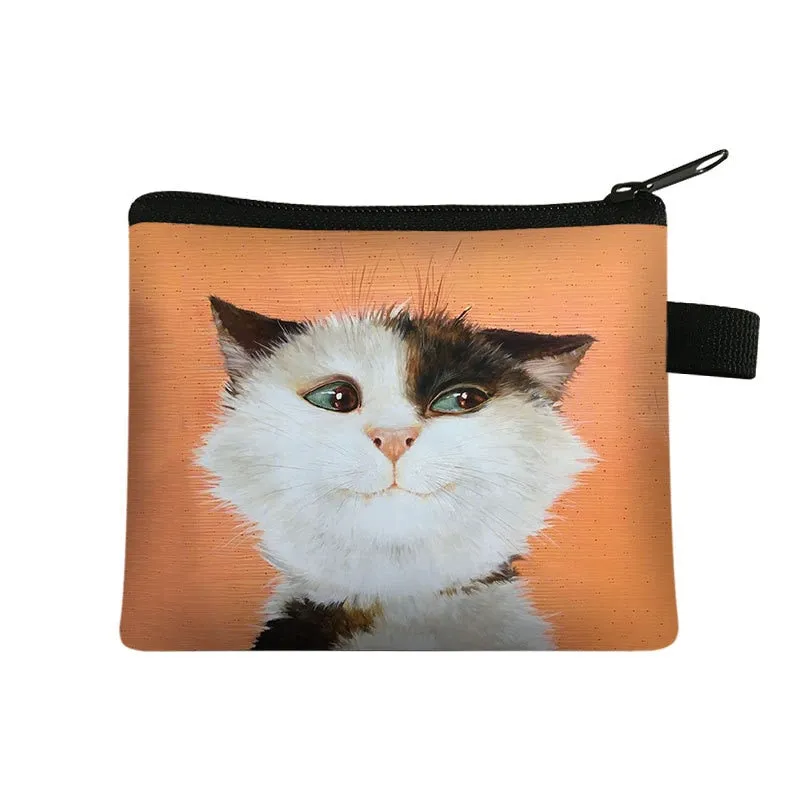 Cartoon Cat Coin  Clutch