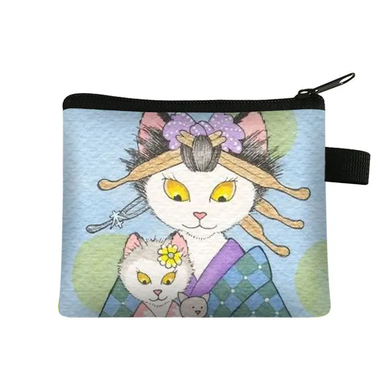 Cartoon Cat Coin  Clutch