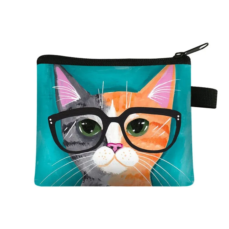 Cartoon Cat Coin  Clutch