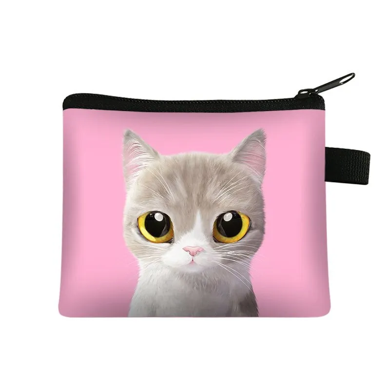 Cartoon Cat Coin  Clutch