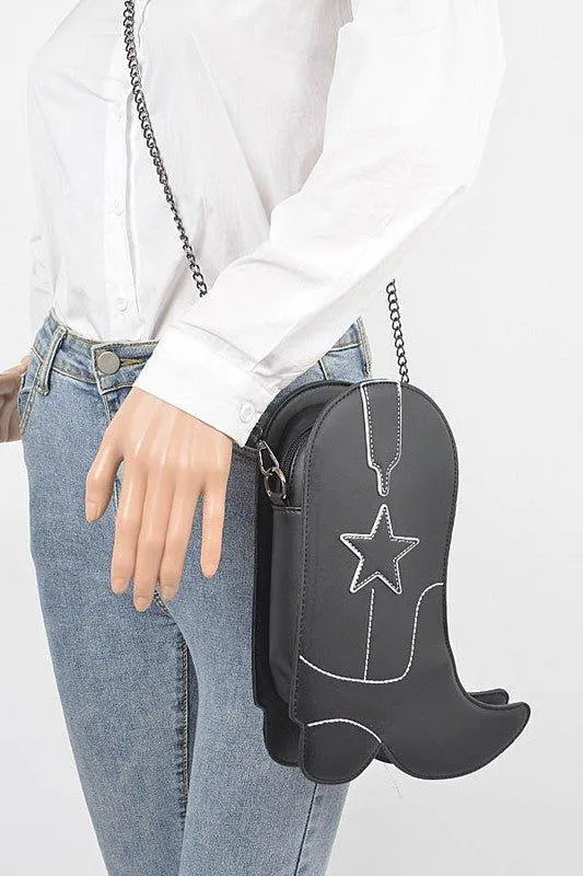 Chic Cowboy Boots Iconic Swing Bag