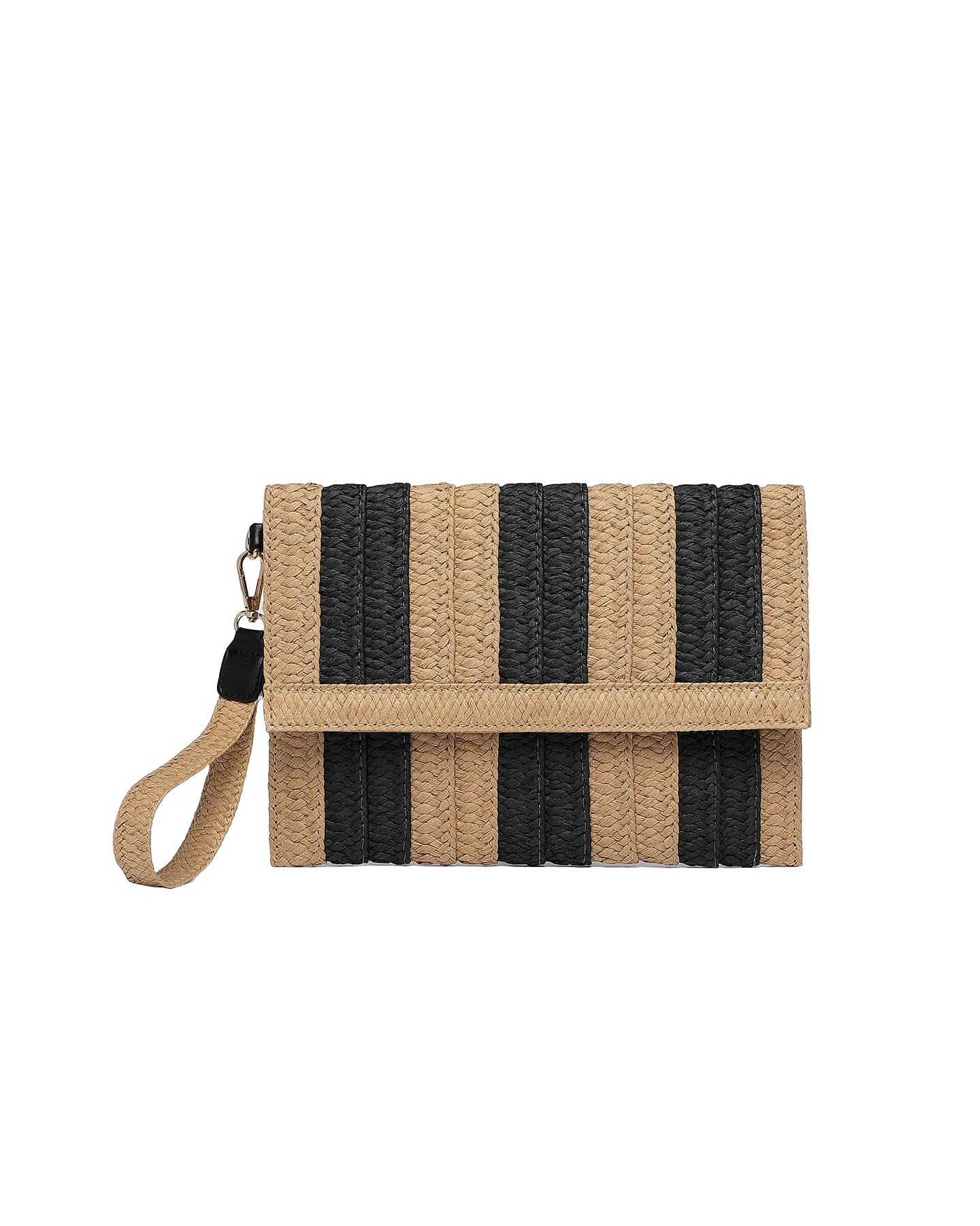 Coco Clutch Natural Black Stripe