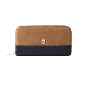 Fairfax & Favor Salisbury Ladies Purse - Tan/Navy