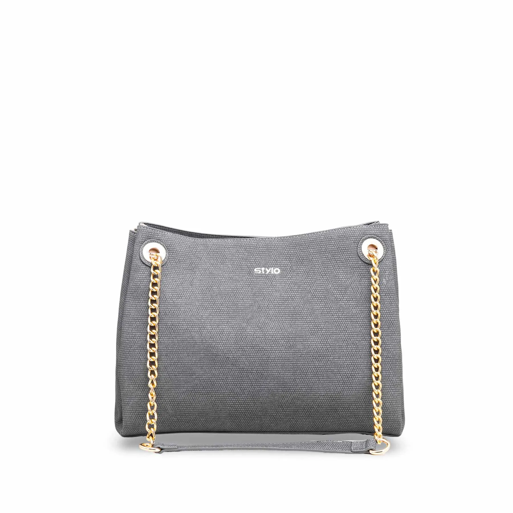 Grey Formal Hand Bag P36136