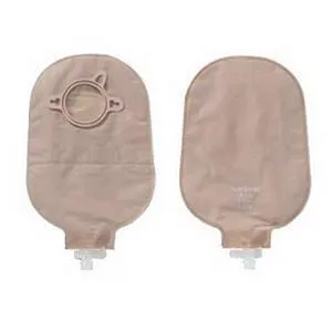 Hollister New Image Two-Piece Urostomy Pouch, 2-1/4" Flange, 9" L, Anti-Reflux, Beige