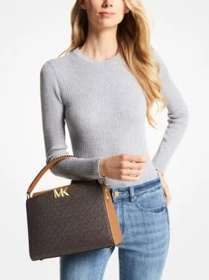 Karlie Medium Logo Satchel