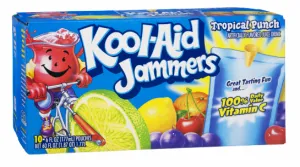 Kool Aid Jammers Tropical Punch Flavoured Drink 60 fl oz (10 ct)