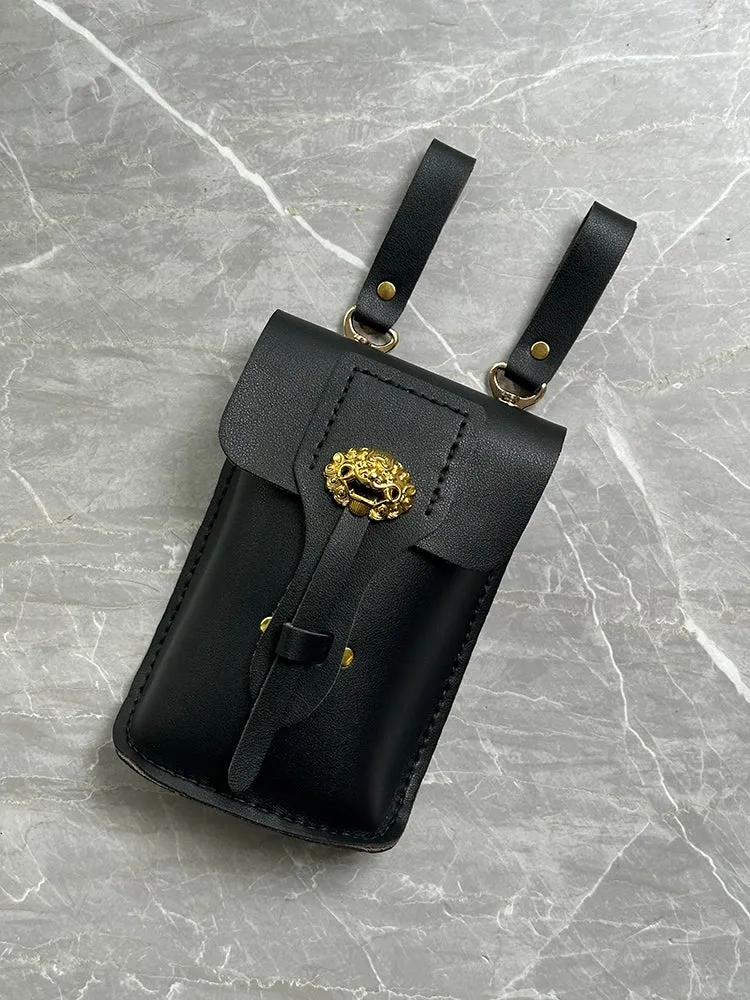 Lion Hoof 狮蹀躞包 Tang Ming Unisex Side Saddle Phone Bag