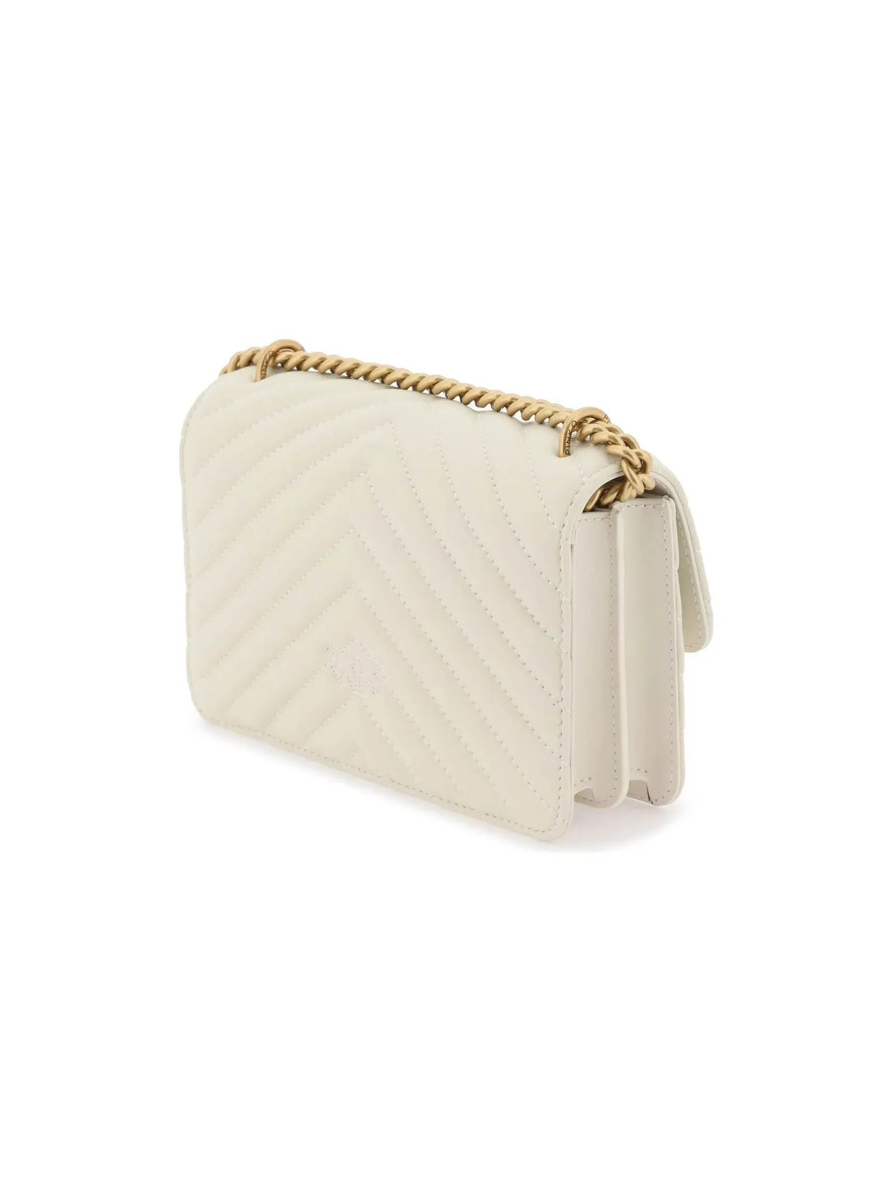 Love Bag Chevron Leather Handbag