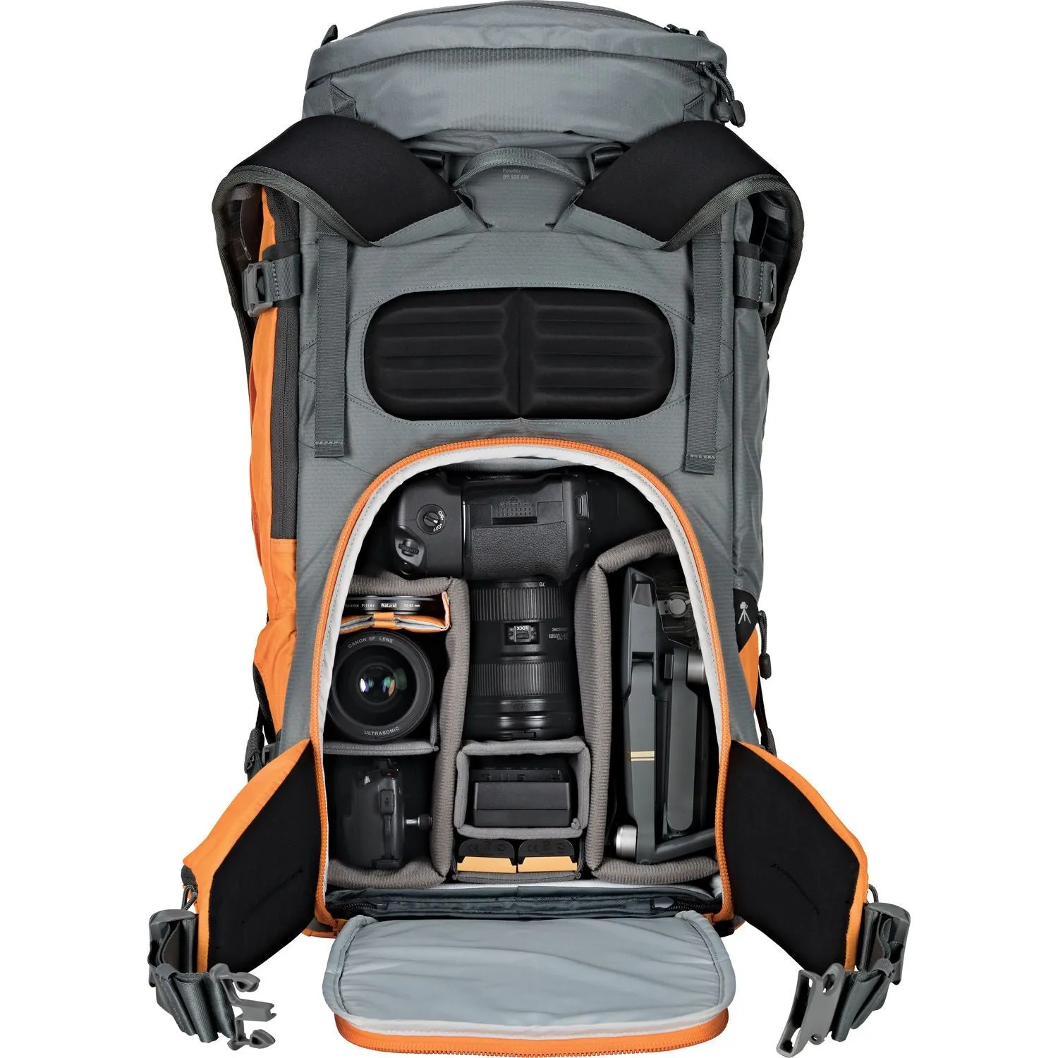 Lowepro Powder Backpack 500 AW - Gray and Orange