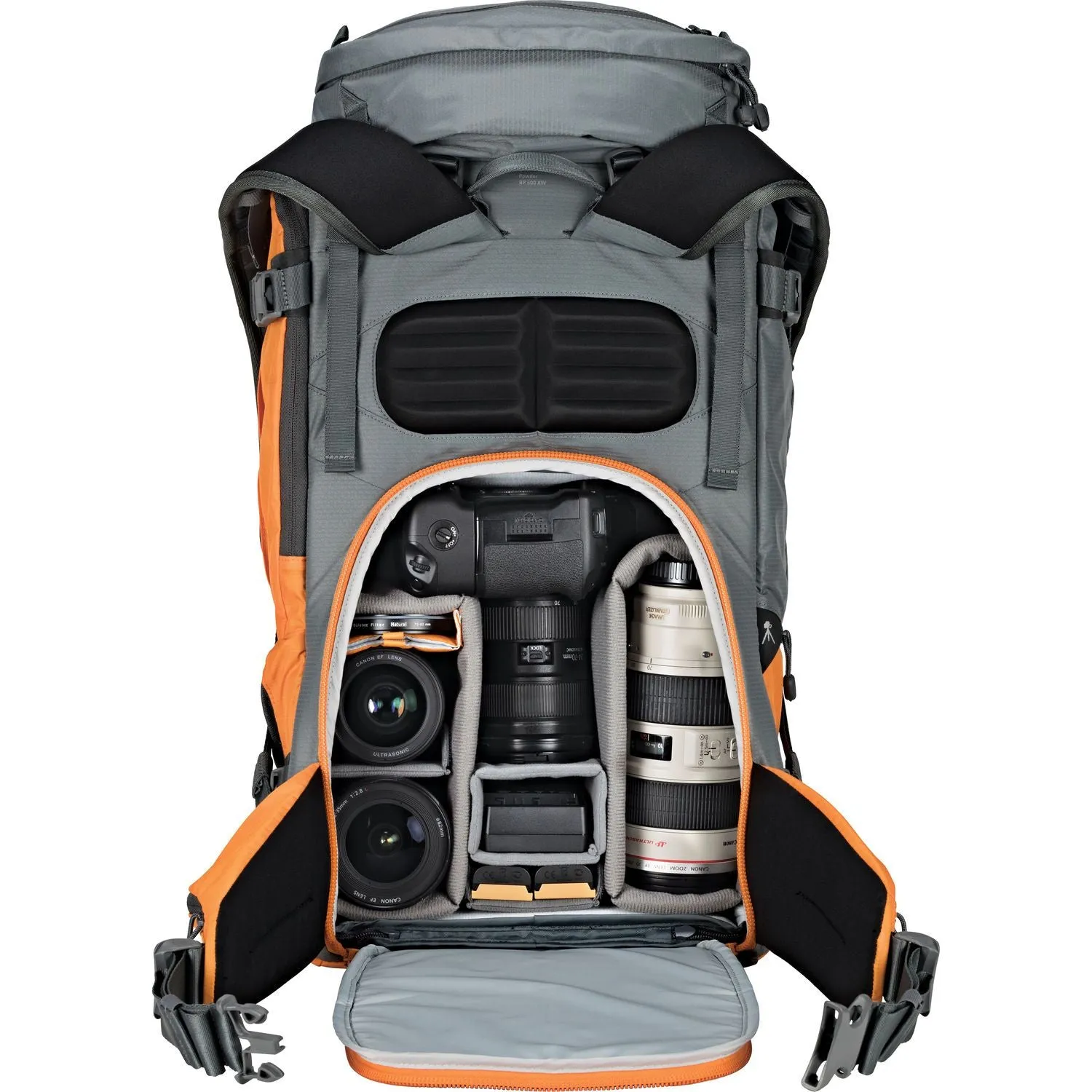 Lowepro Powder Backpack 500 AW - Gray and Orange