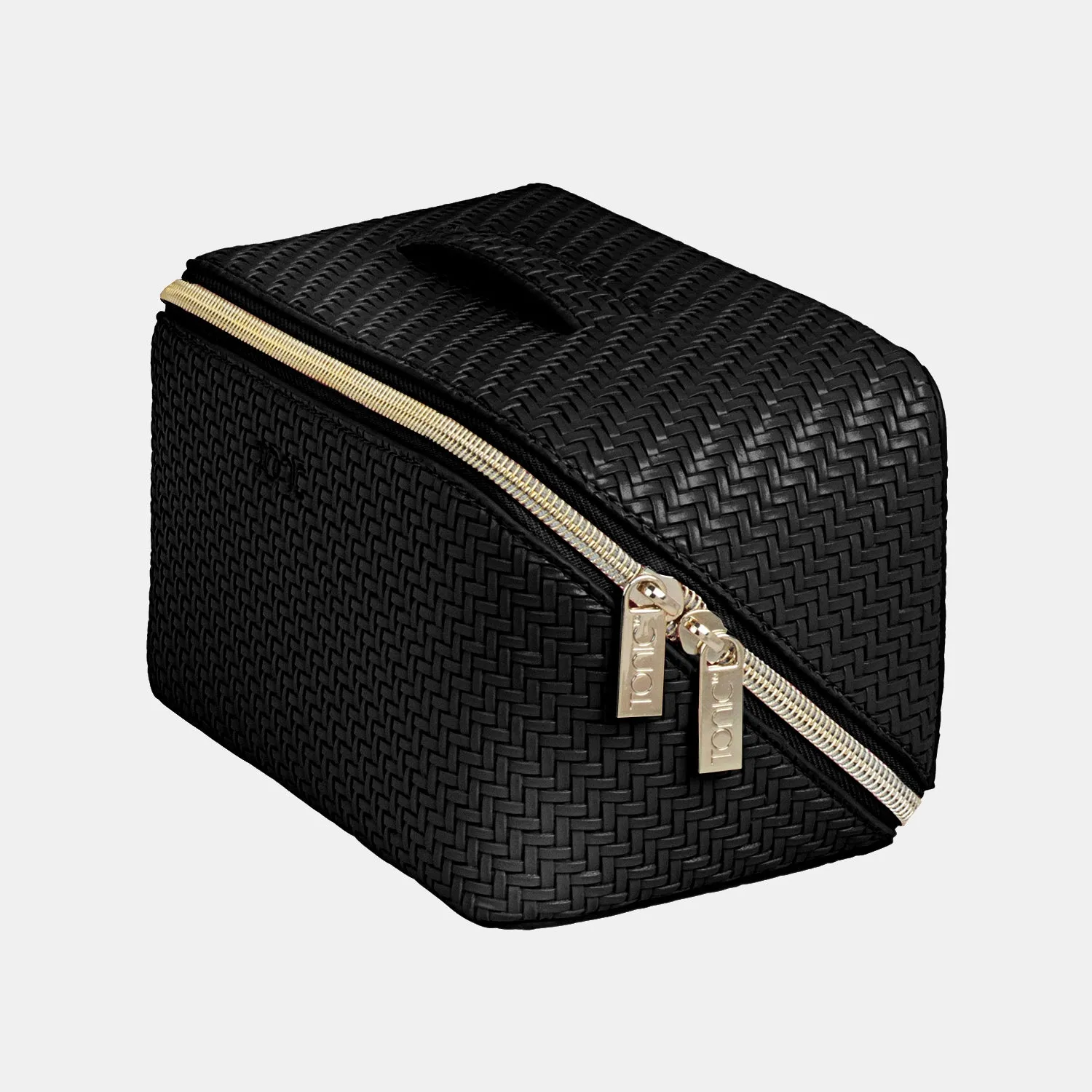 Medium Beauty Bag - Herringbone Licorice