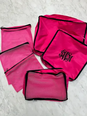 Monogram Pink Packing Cubes