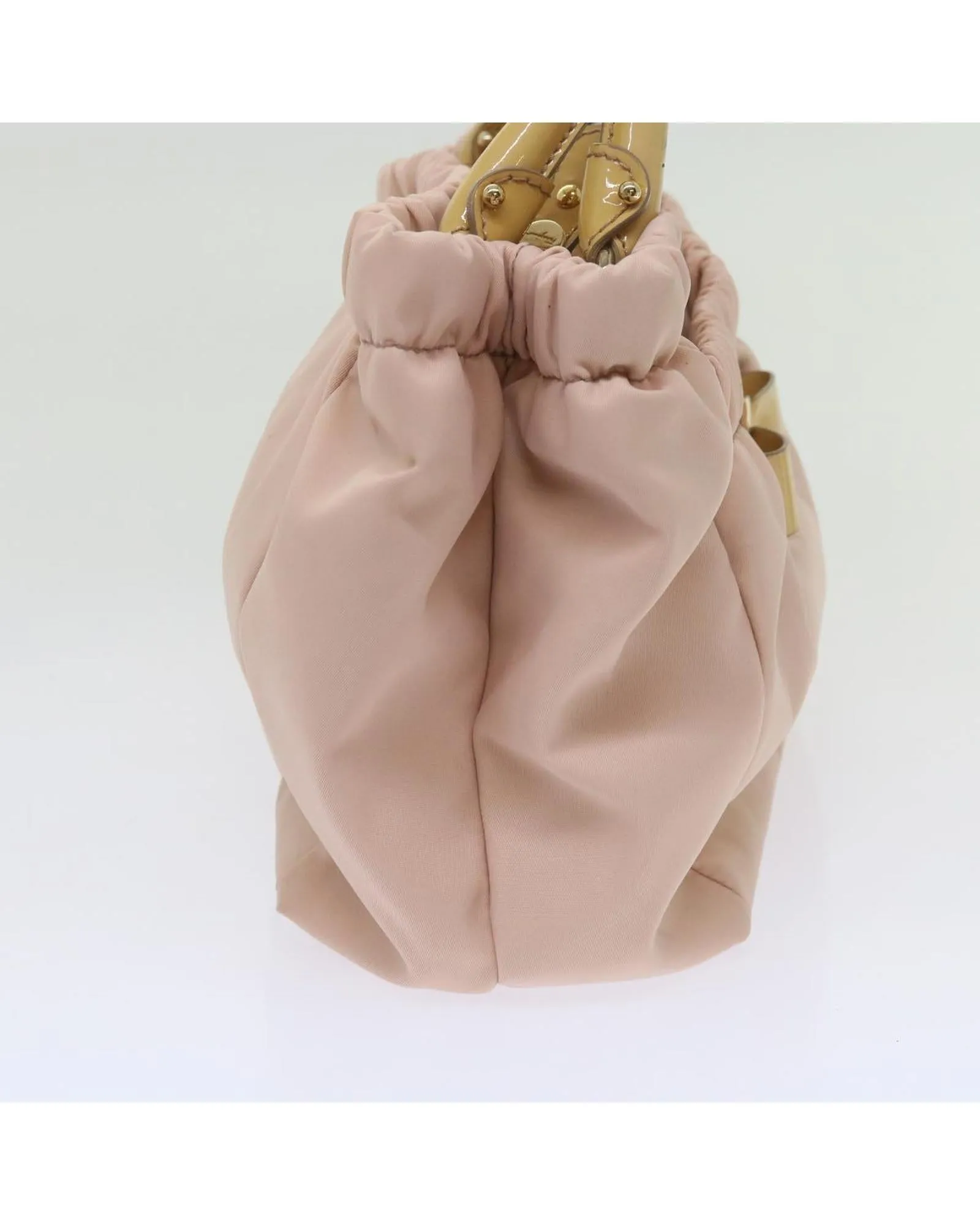 Nylon Pink Hand Bag by Salvatore Ferragamo