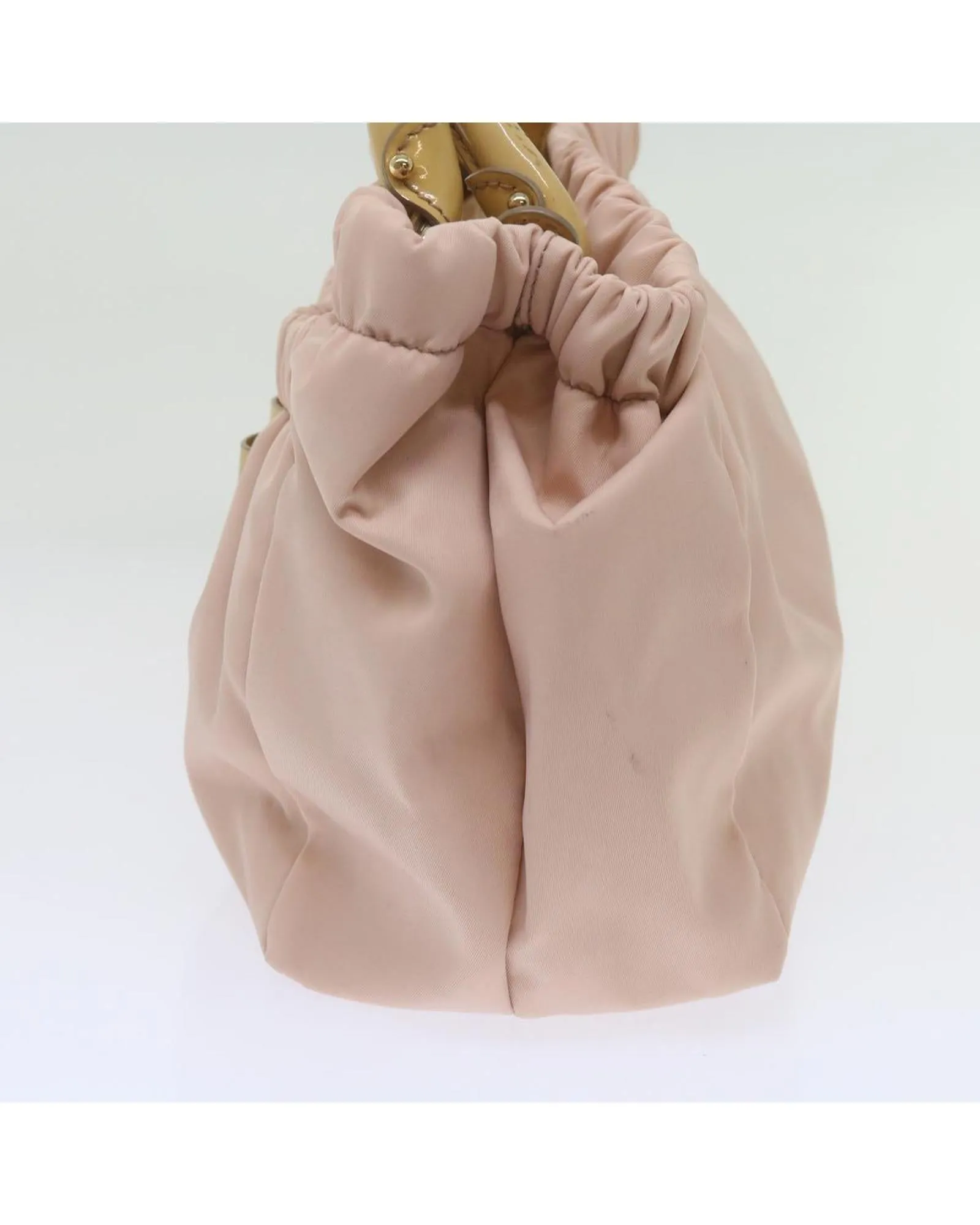 Nylon Pink Hand Bag by Salvatore Ferragamo