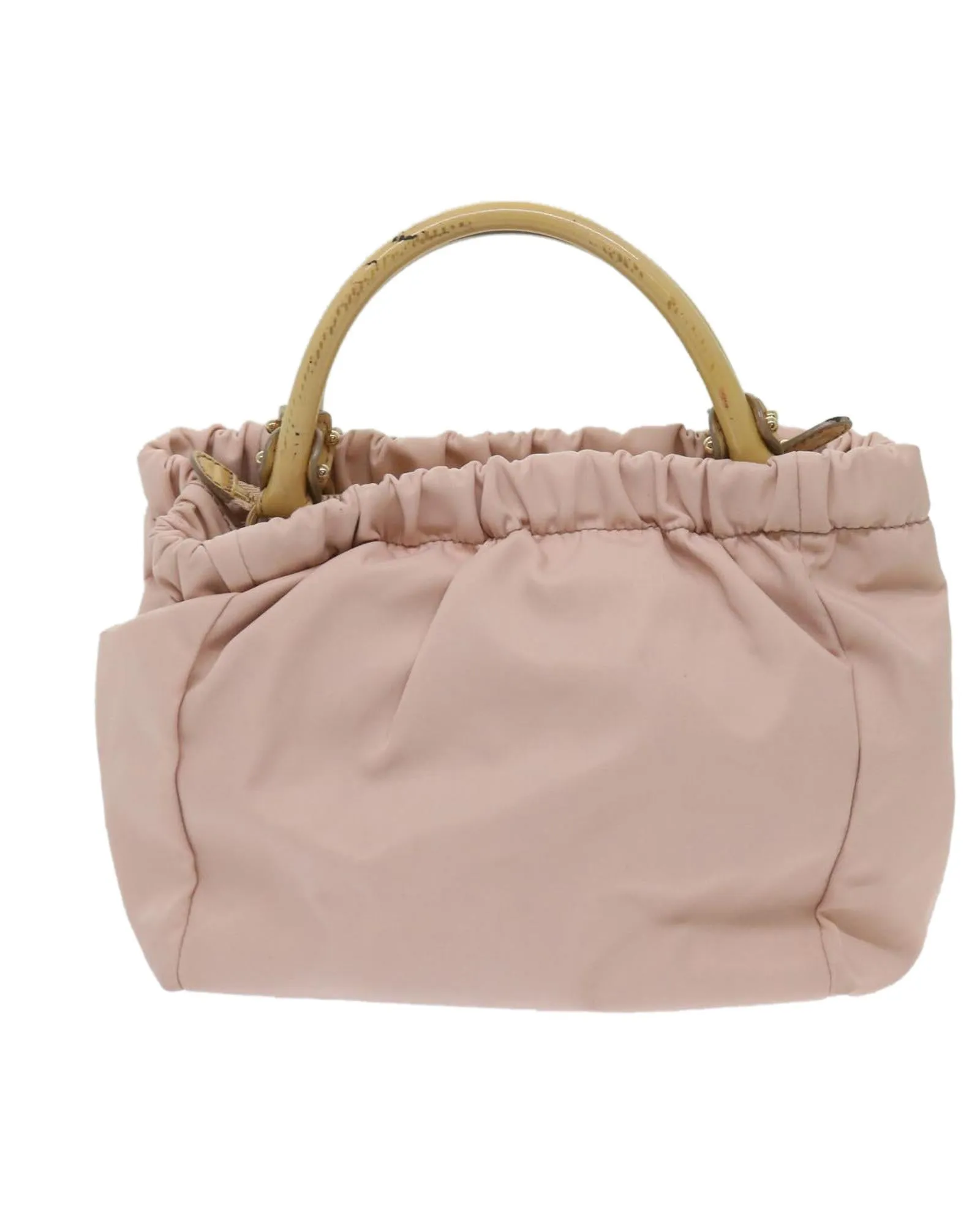 Nylon Pink Hand Bag by Salvatore Ferragamo