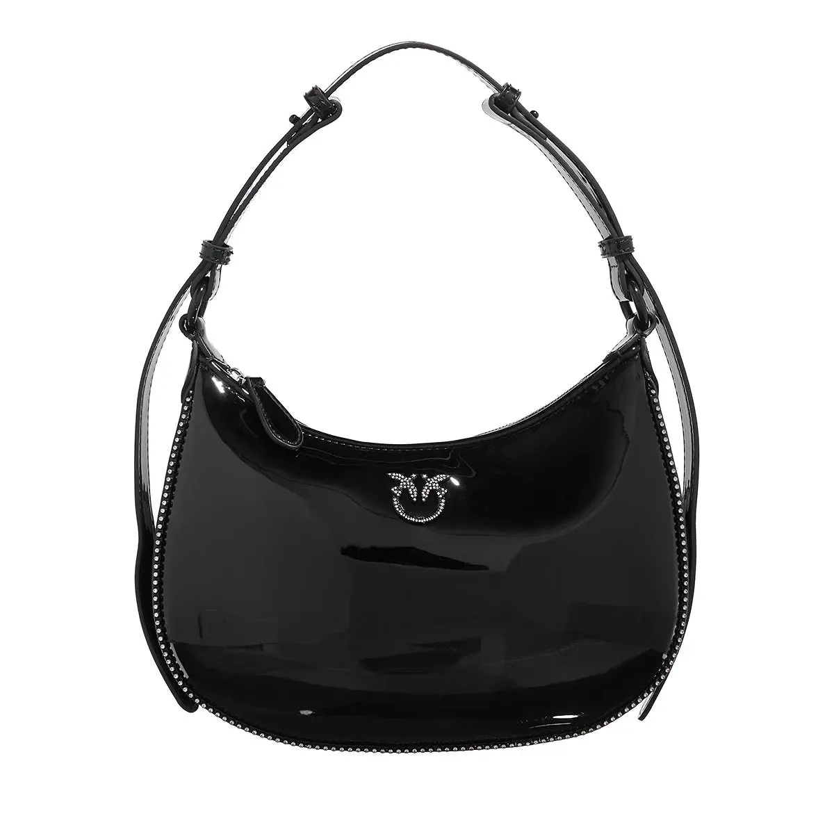 Pinko Half Moon Mini Fl Nero Limousine