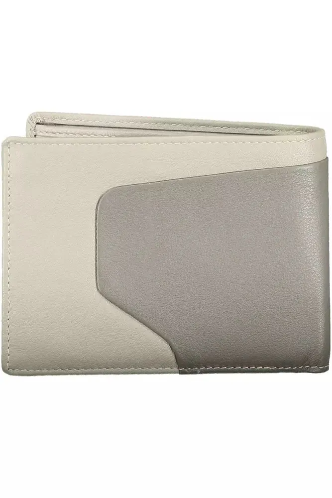 Piquadro Sleek Bi-Fold Leather Wallet with RFID Block