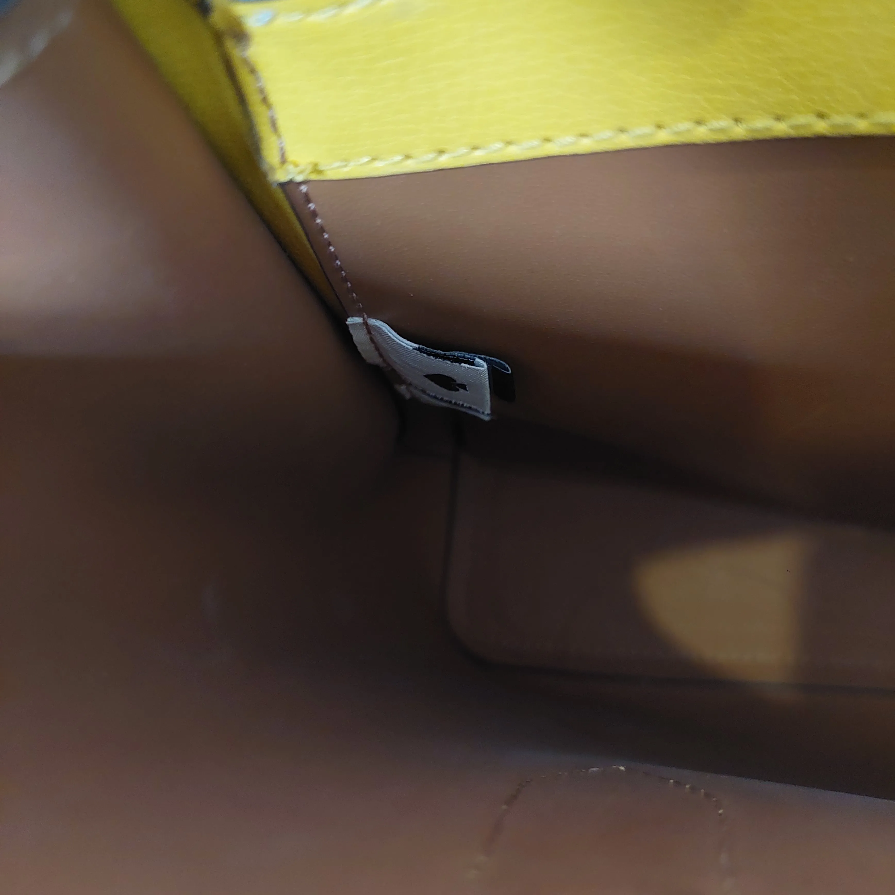 Pre-Loved Treasures - Kate Spade Yellow Harper Triple Compartment Leather Tote