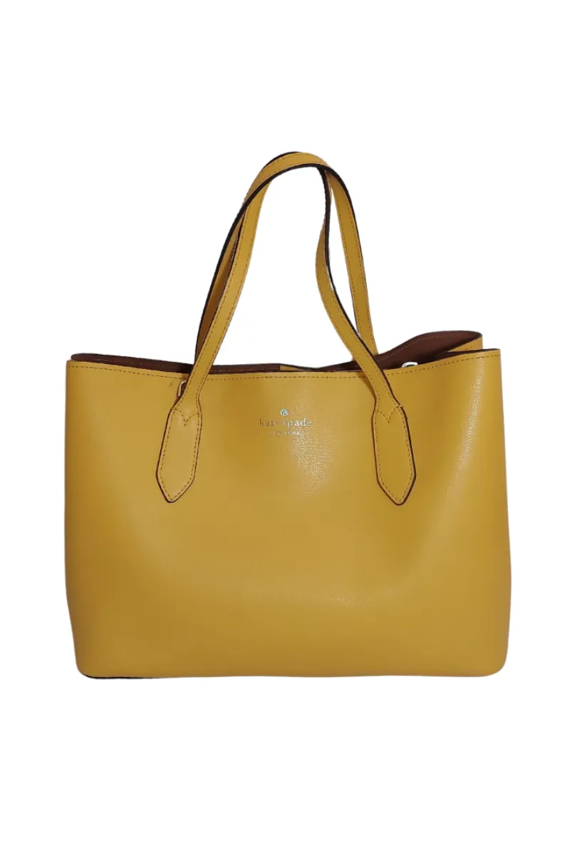 Pre-Loved Treasures - Kate Spade Yellow Harper Triple Compartment Leather Tote