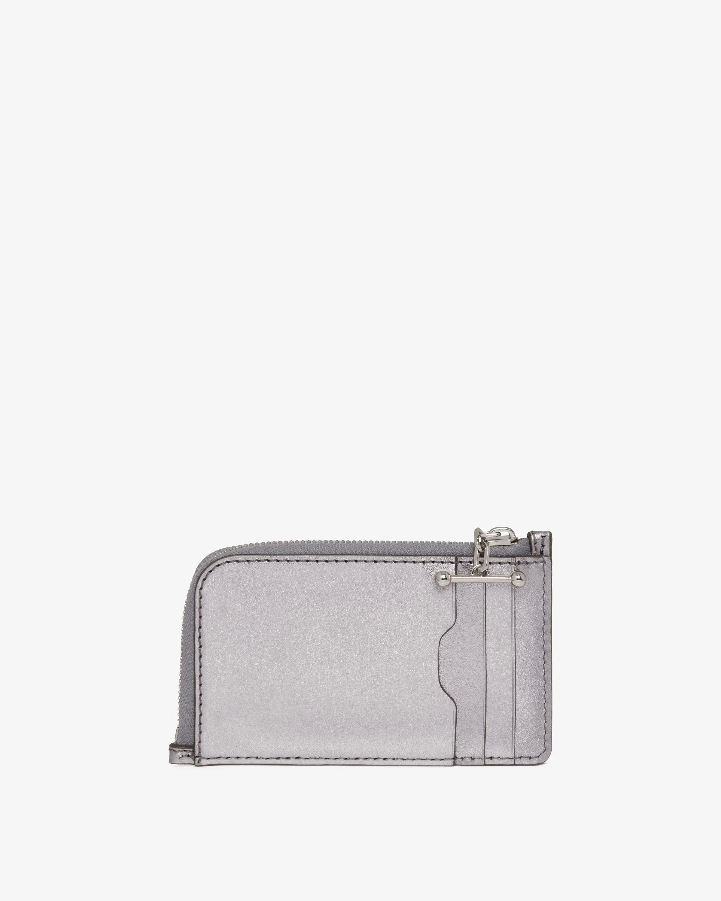 Princes Street Zip Purse - Metallic Silver