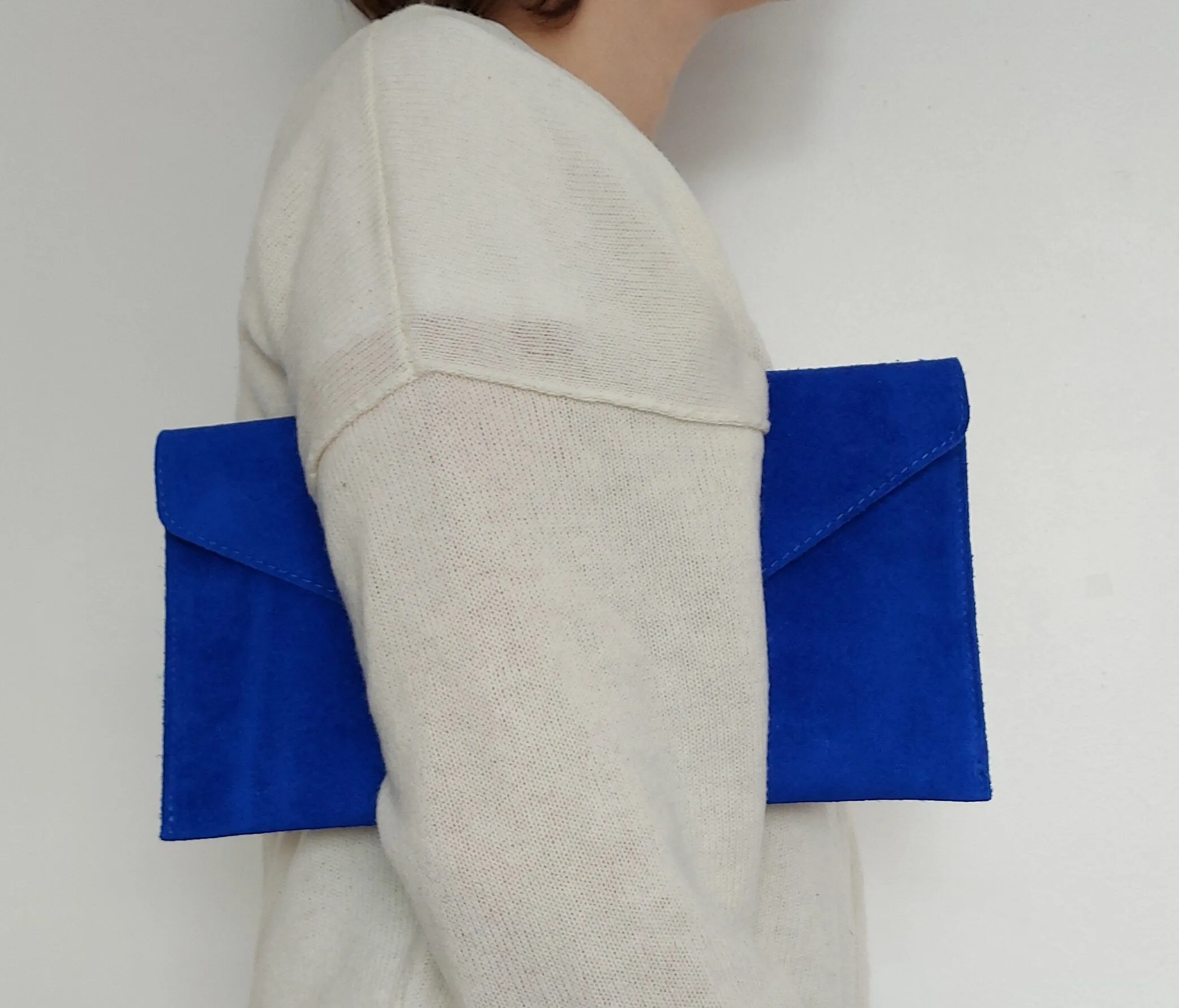 Royal Blue Envelope Clutch Bag