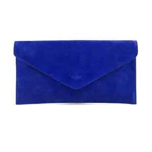 Royal Blue Envelope Clutch Bag